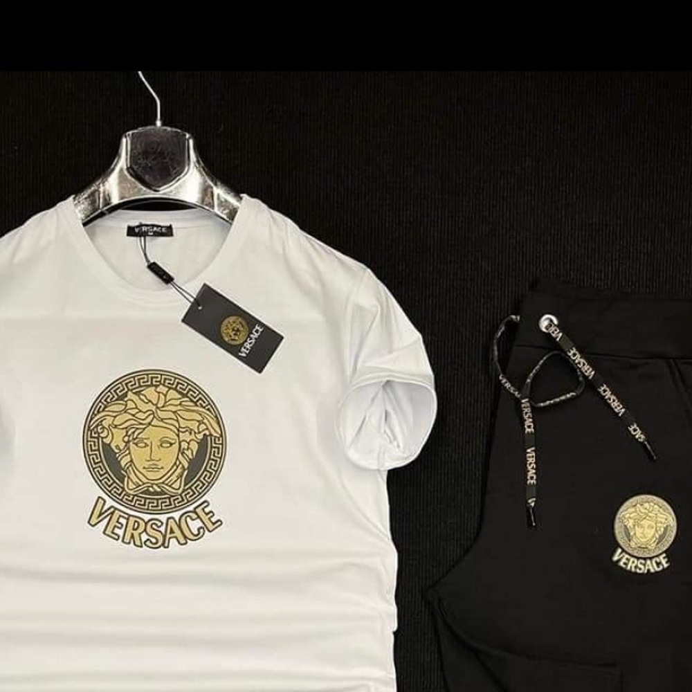 Fashion Patterned T-Shirt and Shorts Shirt